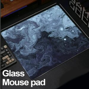 Atom Glass Mouse Pad – Micro-Etched Surface