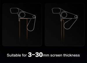 Monitor lightbar for all thickness